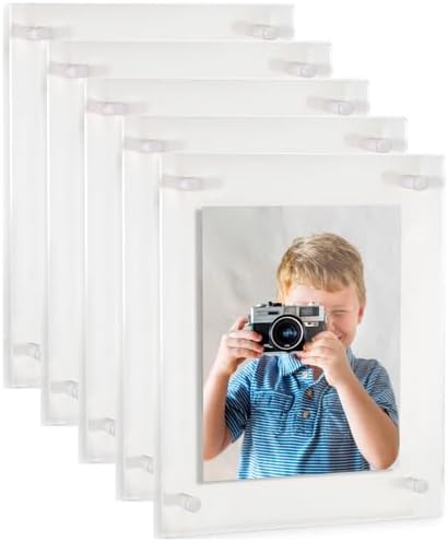 ArtToFrames 18x24 Inch Double Panel Floating Acrylic Picture Frame comes