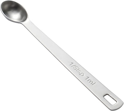 1PCS 1/5 Teaspoon Single Tiny Measuring Spoon, Small Individual Stainless Steel