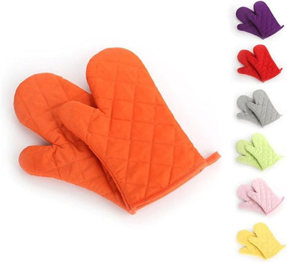 Oven Mitts, Premium Heat Resistant Kitchen Gloves Cotton & Polyester Quilted