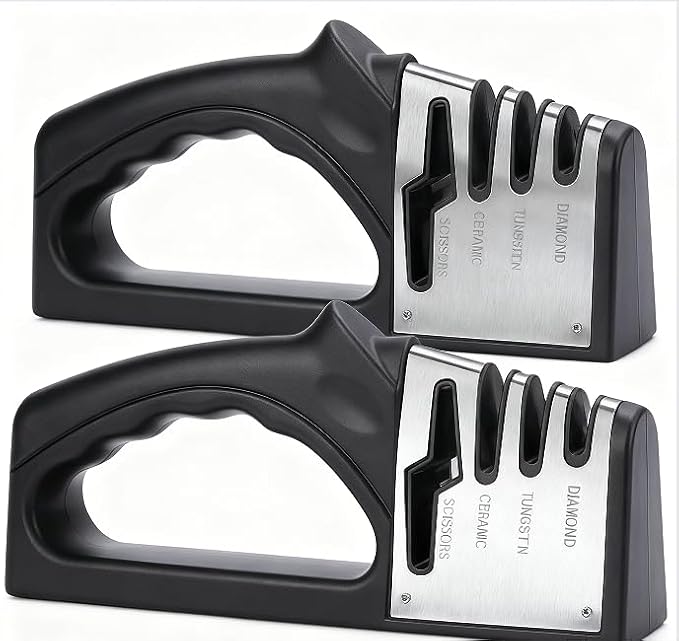 4-in-1Manual Knife Sharpener Suitable