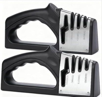 4-in-1Manual Knife Sharpener Suitable