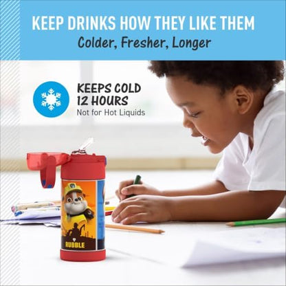 THERMOS FUNTAINER Water Bottle with Straw, 12oz, Paw Patrol