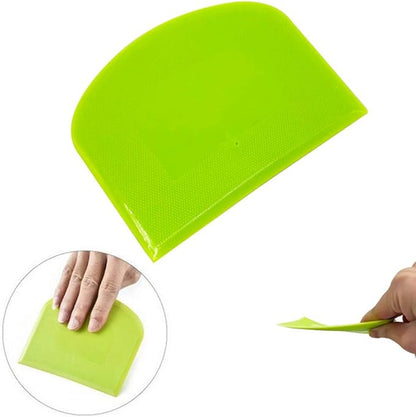 2 Pieces Dough Scraper Bowl Scraper Food-safe Plastic Dough Cutter Flexible