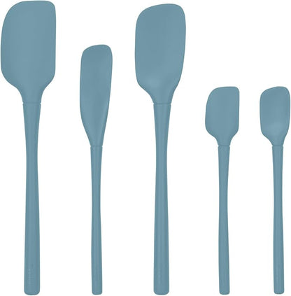 Tovolo Flex Core 5 Piece Silicone Spatula Set Heat Resistant All Silicone