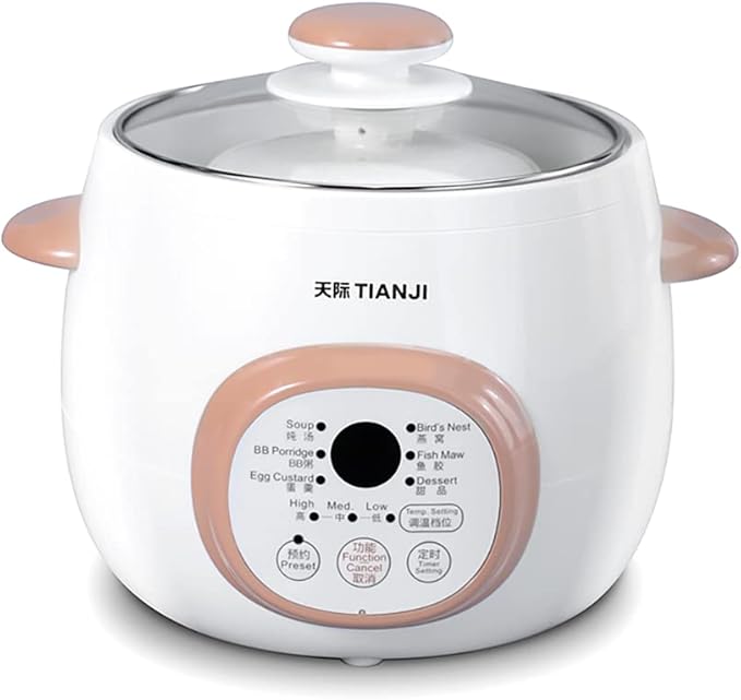 Electric Stew Pot, Ceramic Soup Porridge Cooker, Slow Cookers