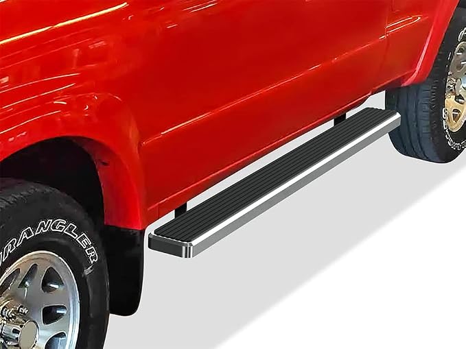 APS (304 Stainless Steel Polished Silver 6 inches) Running Boards Nerf Bars Side Steps Compatible with Ford Ranger Mazda B-Series 1999-2011 Super Cab 4-Door
