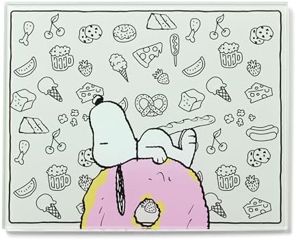 Lenox Chef Snoopy Large Glass Cutting Board