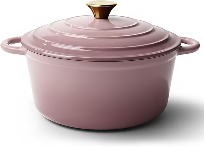 4.5 Quart Dutch Oven Pot with Lid, Non Stick Enameled Cast Iron Dutch Oven