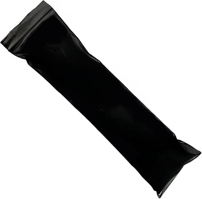 PABCK 100 Pieces Black Reclosable Zip Bags 5.1mil Thickness Poly Plastic Packaging Resealable Zipper Lock Closure Bag for Storage (4.7x11.8 inch)
