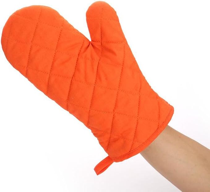 Oven Mitts, Premium Heat Resistant Kitchen Gloves Cotton & Polyester Quilted