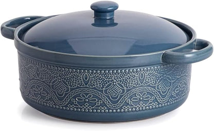 FUN ELEMENTS Lace Emboss Casserole Dish