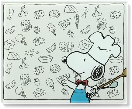 Lenox Chef Snoopy Small Glass Cutting Board