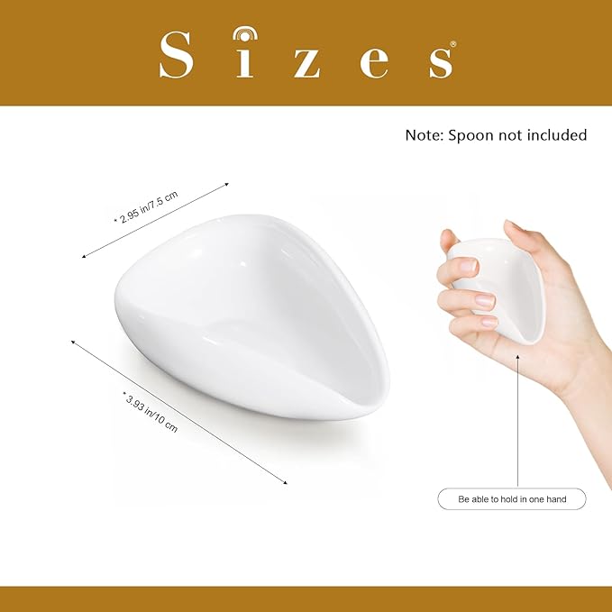 Ceramic Coffee Spoon Rest, Small White Spoon Holder
