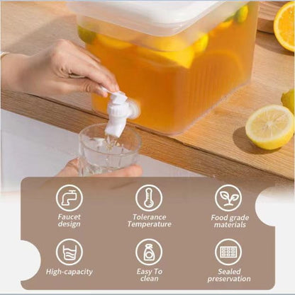 BEWBBAT 2 Pack 1.3 Gallon Fridge Drink Dispenser