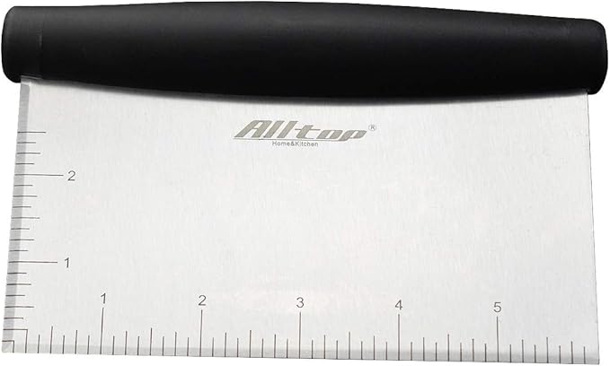 Dough Bowl Spatula & Stainless Steel Bench Scraper/Chopper