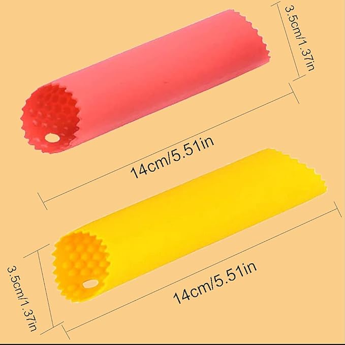 2 Set Silicone Garlic Peeler Easy Roller Tube Useful Garlic Odorfree Kitchen