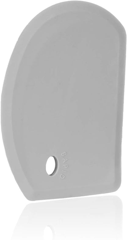 Sapid Flexible Curved Edge Silicone Bowl Scraper, Food Grade Dough Scraper