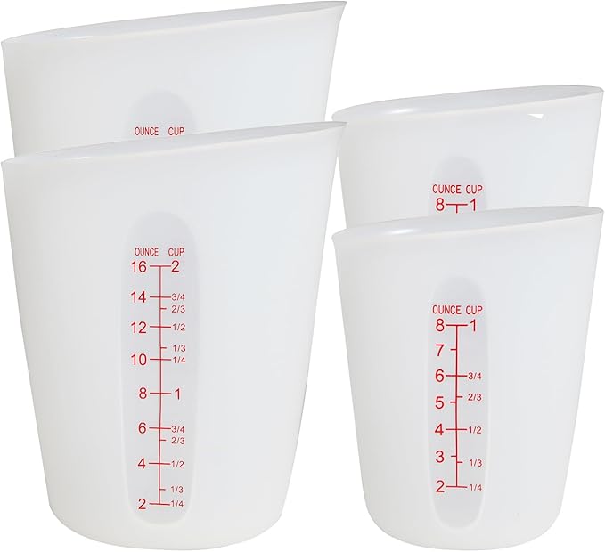 ZUYEE Silicone Measuring Cups Flexible Measure Cups Chocolate Melting Squeeze