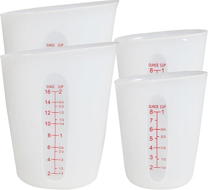 ZUYEE Silicone Measuring Cups Flexible Measure Cups Chocolate Melting Squeeze