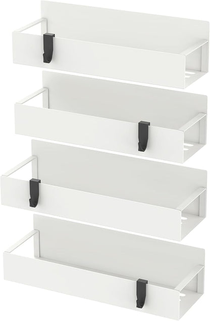 HuggieGems 4 Pack Magnetic Spice Storage Rack Organizer