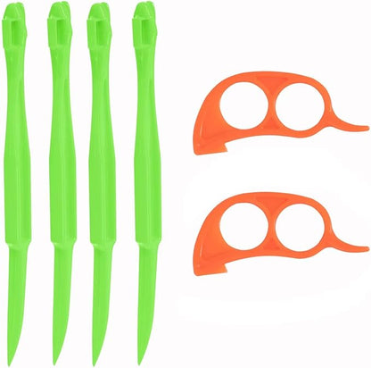 Soft Home Premium Plastic Orange Peeler Lemon Citrus Peel Cutter Vegetable