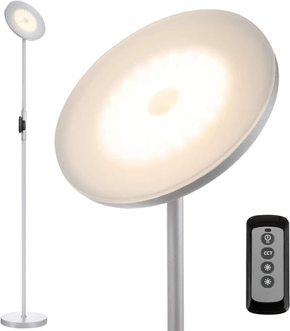 JOOFO Floor Lamp, 30W/2400LM Sky LED Modern Torchiere 3 Color Temperatures