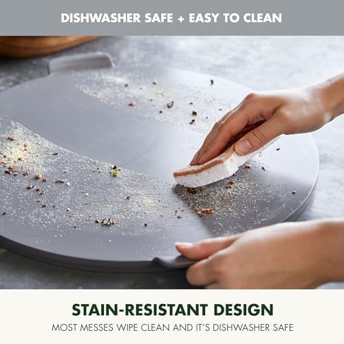 GreenPan Premiere Ovenware Healthy Ceramic Nonstick 16.5" Pizza Pan, PFAS-Free, Warp-Free Bakeware, Durable Quick Heating Baking Tray, Oven & Broiler Safe to 600F, Dishwasher Safe, Gray