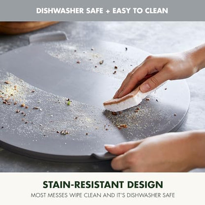 GreenPan Premiere Ovenware Healthy Ceramic Nonstick 16.5" Pizza Pan, PFAS-Free, Warp-Free Bakeware, Durable Quick Heating Baking Tray, Oven & Broiler Safe to 600F, Dishwasher Safe, Gray