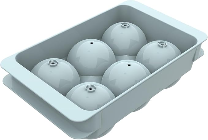 WIBIMEN Large Ice Cube Molds, Big Round Whiskey Ice Cube Trays