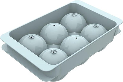 WIBIMEN Large Ice Cube Molds, Big Round Whiskey Ice Cube Trays