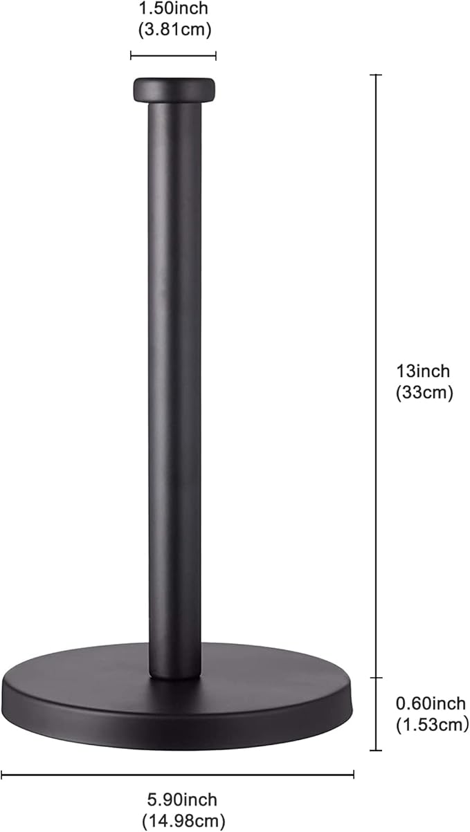 Black Standing Paper Towel Holder