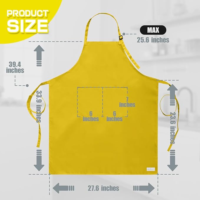 ROTANET Extra Large Apron for Men Adjustable Bib Aprons