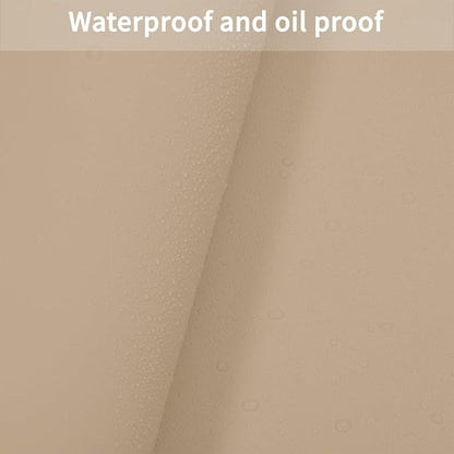 Leather Table Cover,1.8mm Thick,17x72 Inch Desk Cover,Dresser Cover Top,Dresser Protector Top,Dresser Cover,End Table Cover.(Light Brown+Gray,17x72)