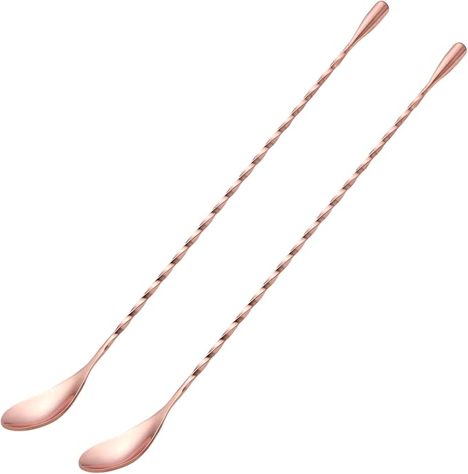 2 Pcs 12 Inches Bar Spoon, Long Handle Mixing Stirrers