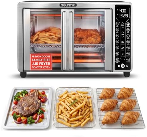 Gourmia Toaster Oven - 6-Slice Capacity, Digital Display, Stainless Steel