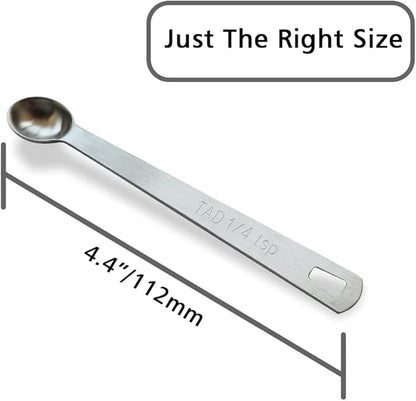 1PCS 1/4 Teaspoon Single Tiny Measuring Spoon, Small Individual Stainless Steel