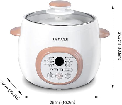 Electric Stew Pot, Ceramic Soup Porridge Cooker, Slow Cookers