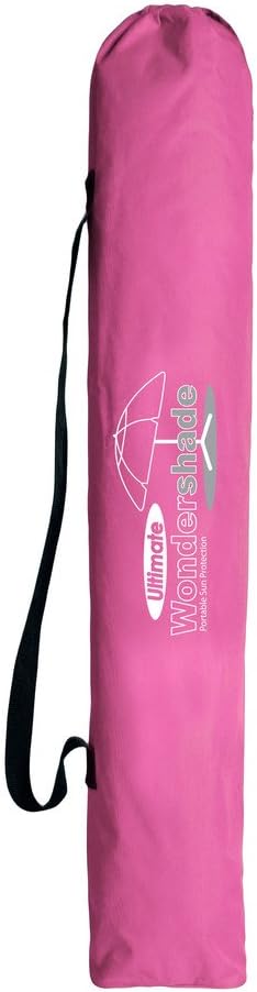 Wondershade Ultimate Portable Sun Shade Umbrella, Lightweight Adjustable Instant Sun Protection - Pink