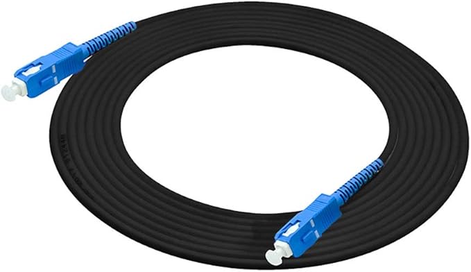 Jeirdus 100M SC Outdoor Armored Simplex SM Fiber Optic Cable Jumper