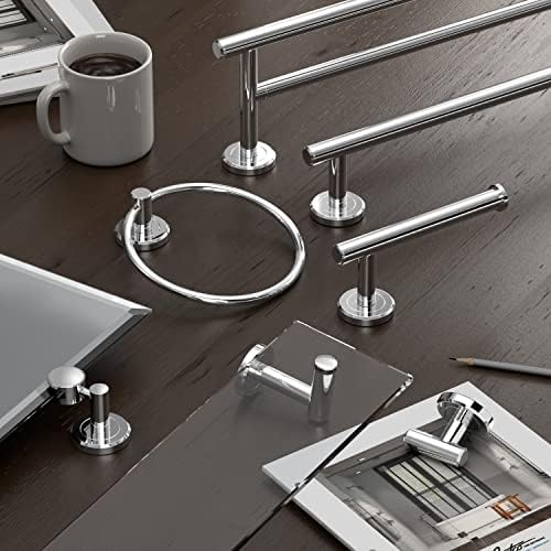 Gatco 4242 Latitude II Towel Ring | Modern Hand Towel Holder for Bathroom | Stylish Decorative Hardware, Heavy Duty Metal, EZ Ancor Mounting | Chrome