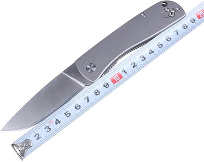 Masalong kni245 Pocket Liner Lock Flipper Knife for Men Women, Sharp Camping Hiking Hunting Survival Outdoor Knife EDC