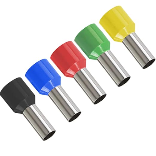 70PCS 4 Gauge Ferrule Connectors - Insulated End Terminals for Car Amplifier Power-Cable Terminals Clean Install and Better Connection (Black+Red)