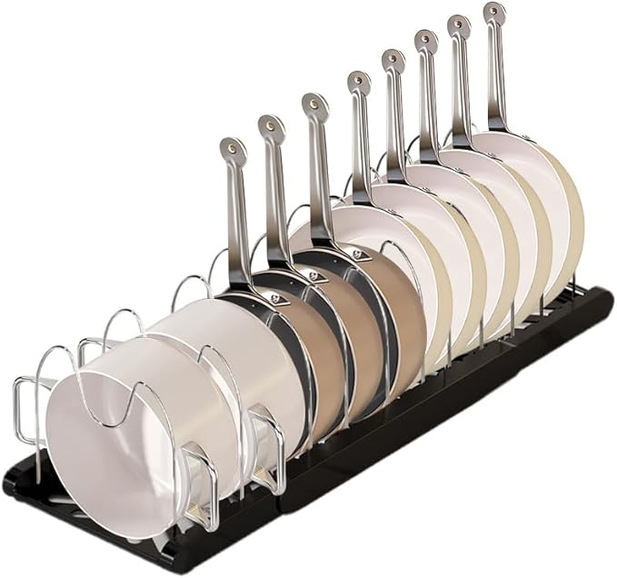 Pot Rack -Expandable Pan Organizer