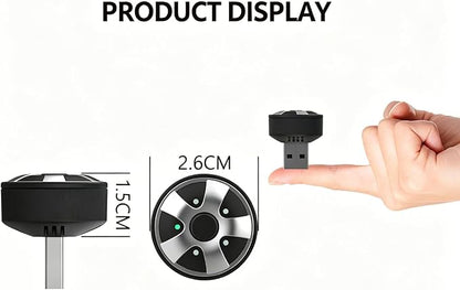 Compact USB Wireless Carplay/Android Auto Adapter for Mitsubishi Pajero Sport 2016-2026,Voice Control Plug and Play