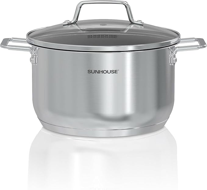 SUNHOUSE 18/8 Stainless Steel Stock Pot