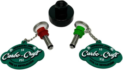 Kombucha.com Carbo-Caps: The Swingtop Slayer and Ultimate Carbonation System for Craft Beer & Kombucha Home Brewing. Viva La Revolución! (65 psi (High Carbonation), 1 Carbo-Cap + PRV)