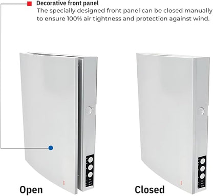 VENTS-US TwinFresh Expert RW1-85-2 V.2 Ductless Through the Wall Ventilation Fan