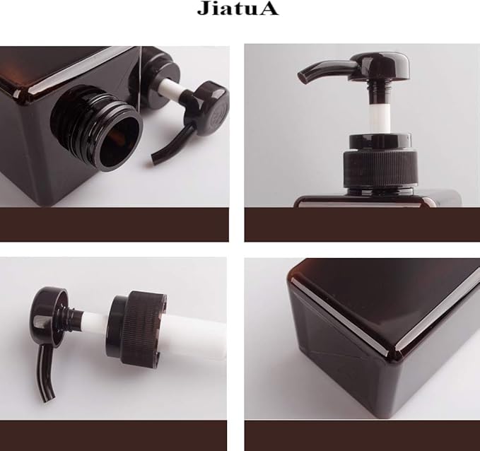 Pump Bottle, Refillable Plastic Empty Lotion Soap Dispenser Liquid Container