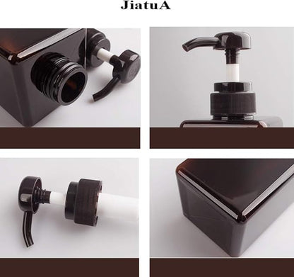 Pump Bottle, Refillable Plastic Empty Lotion Soap Dispenser Liquid Container