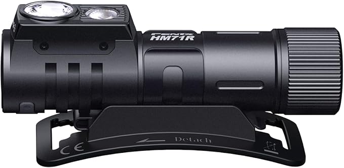 Fenix HM71R Headlamp, 2700 Lumen Super Bright USB-C Rechargeable Spot Light Flood Light L-Shape 90 Degree Right Angle Flashlight Industrial Grade with LumenTac Organizer